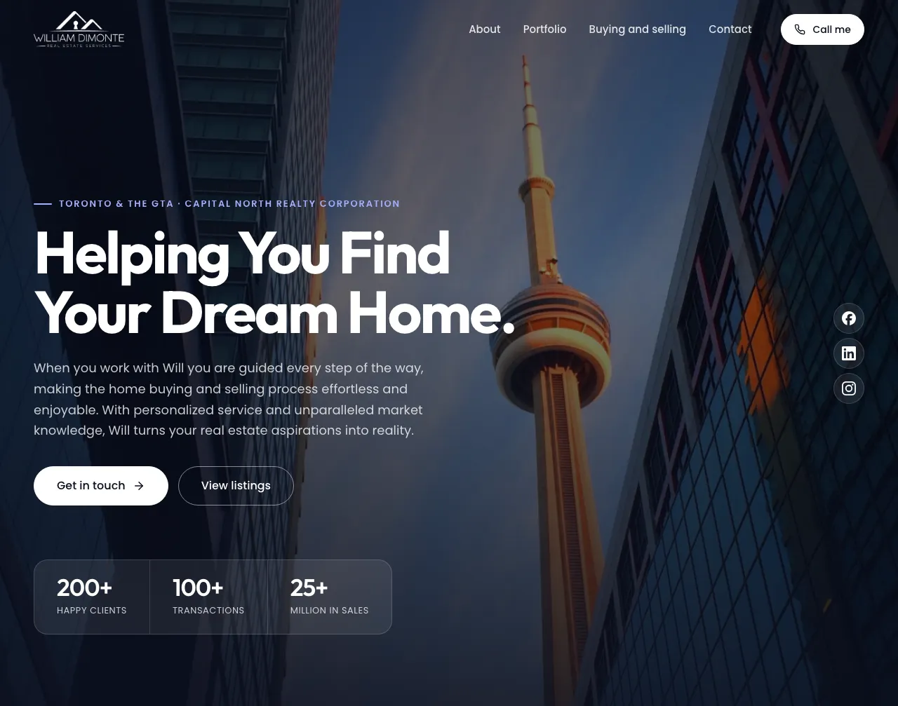 William DiMonte Real Estate Services — live site
